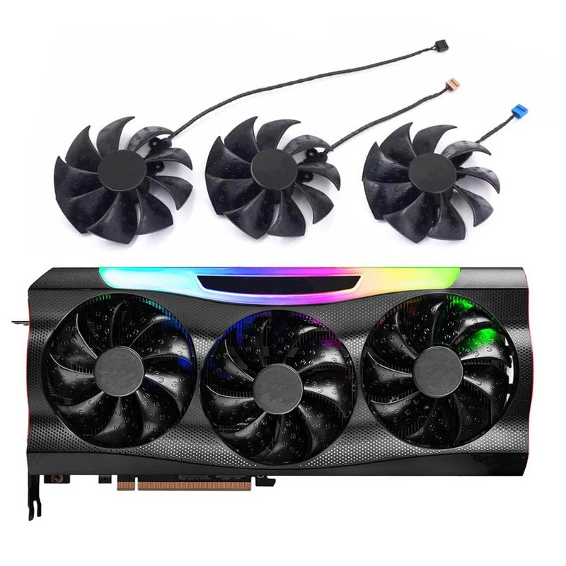 Rakstore PLD09220S12H Graphics Card Cooling Fan Replacement for EVGA RTX 3070 3080 3080Ti RTX 3090 3090Ti FTW3 Ultra Quiet Cooler Fan - Image 3